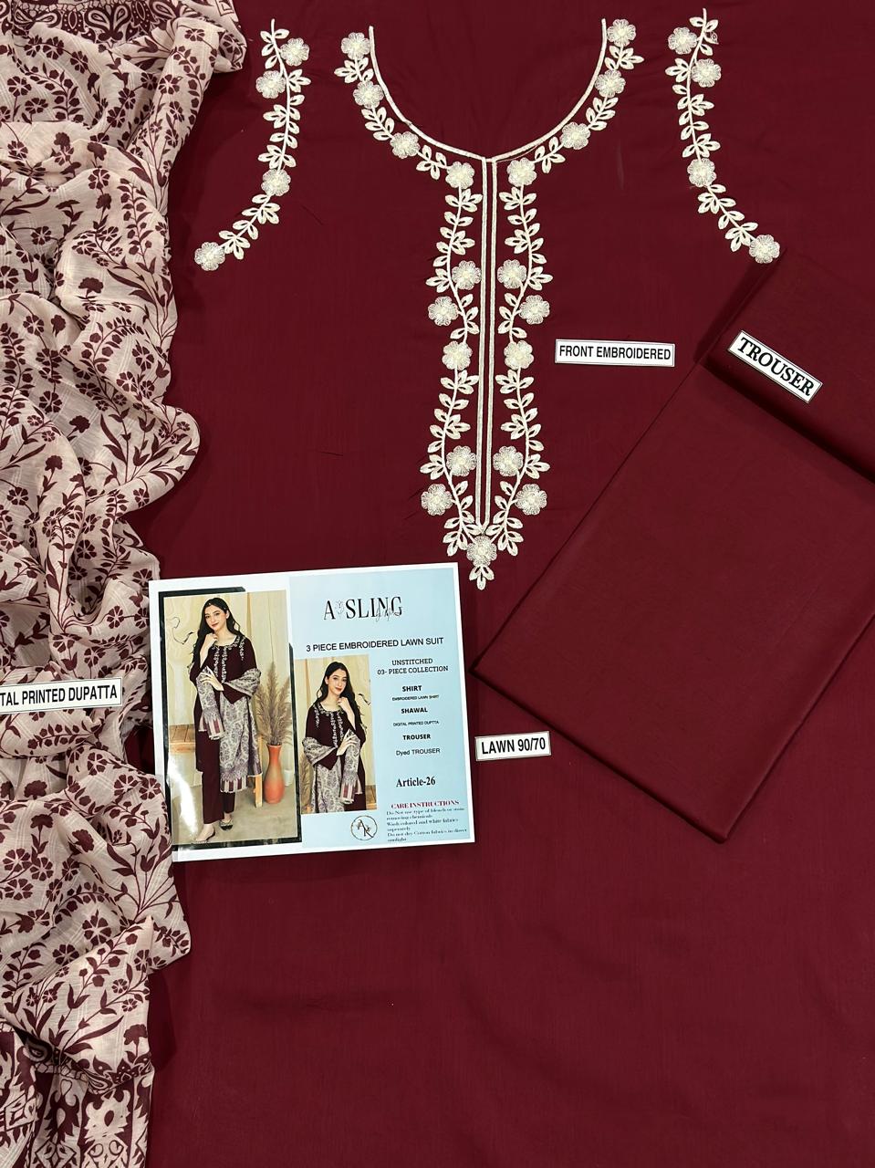 URE LAWN 3PC EMBROIDERED (Copy) (Copy) (Copy) (Copy)