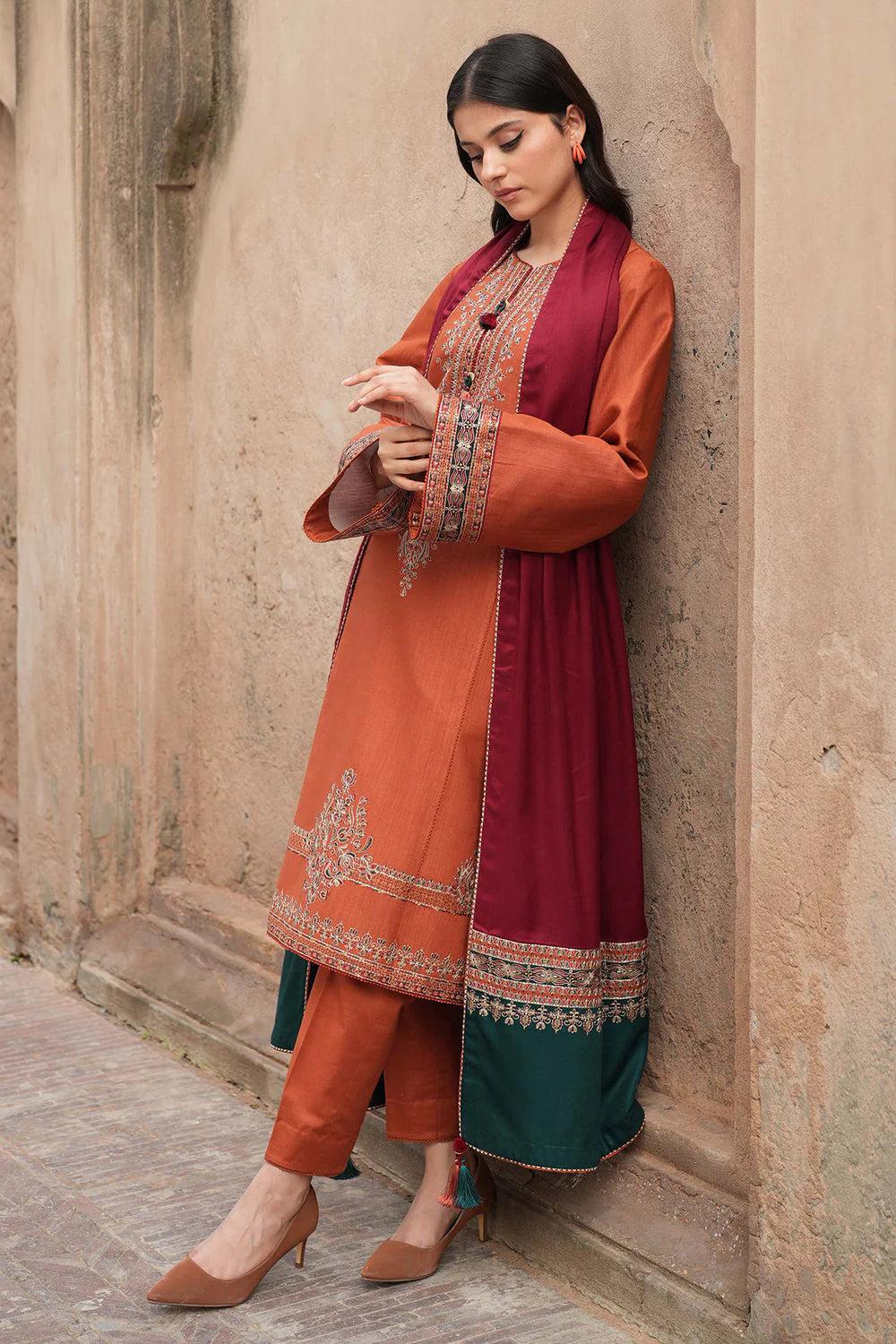Delia Embroidered Unstitched 3PC Suit ✨