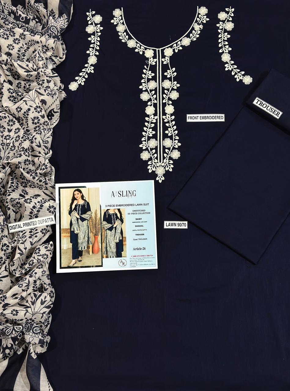AISLING! ✨ | 3PC Dhanak Embroidered Lawn