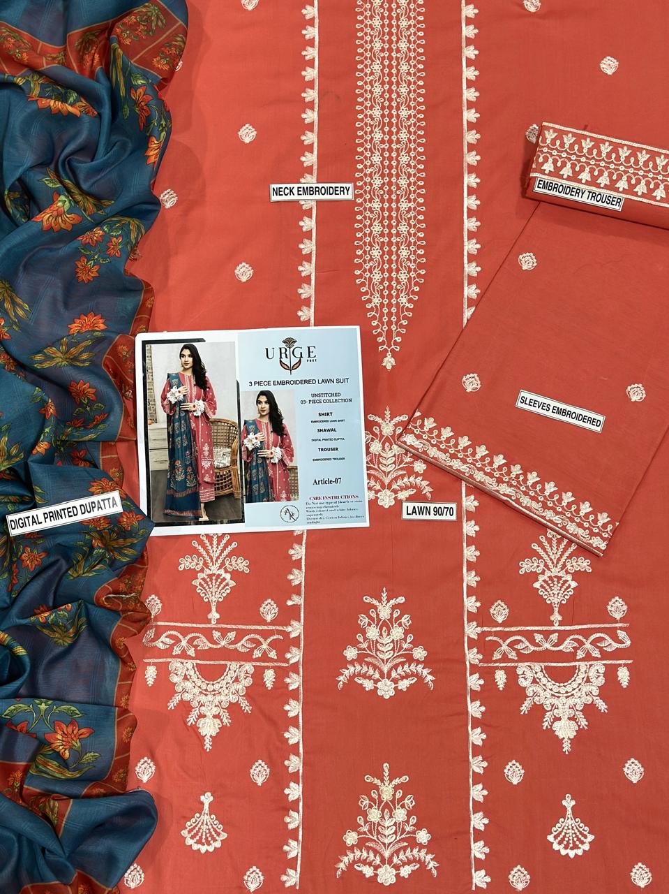 URE LAWN 3PC EMBROIDERED (Copy)